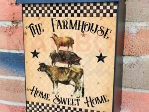 Rustic Farmhouse Design #8 Colonial Mailbox Cover