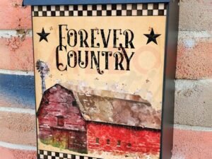 Rustic Farmhouse Design #3 Colonial Mailbox Cover