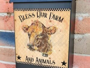 Rustic Farmhouse Design #6 Colonial Mailbox Cover