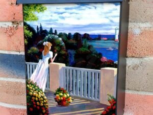 Waiting for Love Colonial Mailbox Cover