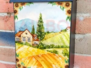 Farmhouses on the Hill Colonial Mailbox Cover