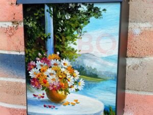 Summer Lake Cottage Porch Colonial Mailbox Cover