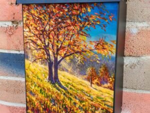 Autumn Tree on the Hill Colonial Mailbox Cover