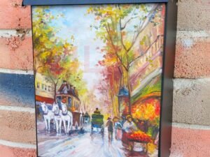 Victorian Street of Paris Colonial Mailbox Cover