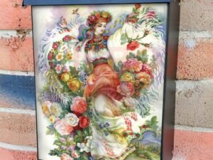 Eastern European Folklore Dancer Colonial Mailbox Cover