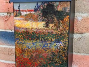Flower Garden by Vincent Van Gogh Colonial Mailbox Cover
