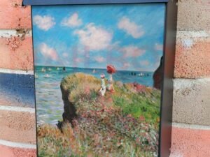 Cliff Walk at Pourville by Claude Monet Colonial Mailbox Cover