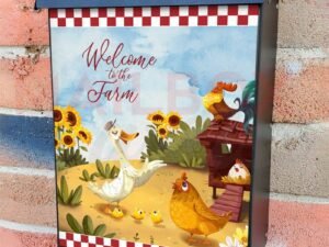 Life in the Chicken Coop Colonial Mailbox Cover