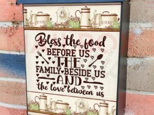 Pretty Kitchen Blessing Colonial Mailbox Cover