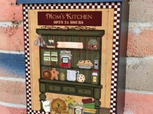 Mom's Country Kitchen Colonial Mailbox Cover