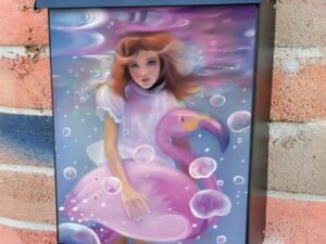 Cute Bubble Fairy #2 Colonial Mailbox Cover