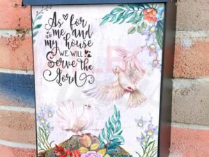 We Will Serve the Lord Colonial Mailbox Cover