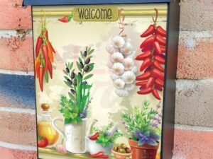 Mediterranean Kitchen Design Colonial Mailbox Cover