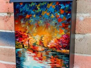 October Rain Colonial Mailbox Cover