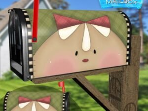 Cute Gingerbread Girl Decorative Rural Farm Mailbox Cover