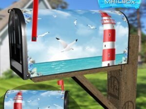 Beautiful Summer Lighthouse Decorative Rural Farm Mailbox Cover