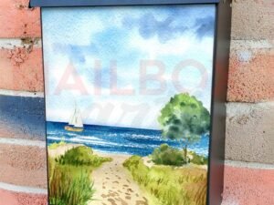 Pathway to the Beach Colonial Mailbox Cover