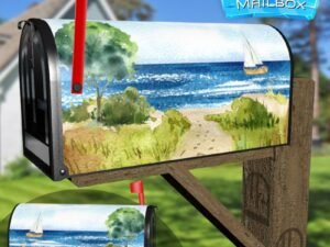 Pathway to the Beach Decorative Rural Farm Mailbox Cover