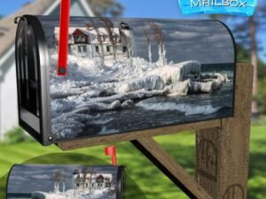 Point Betsie Lighthouse Decorative Rural Farm Mailbox Cover