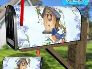 Heirloom Cottage Garden Birdhouse Decorative Rural Farm Mailbox Cover