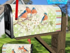 Little Vintage Birds #2 Decorative Rural Farm Mailbox Cover
