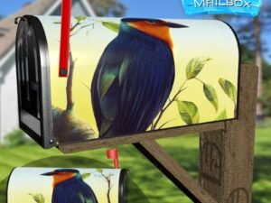 Summer Bird on the Tree #2 Decorative Rural Farm Mailbox Cover