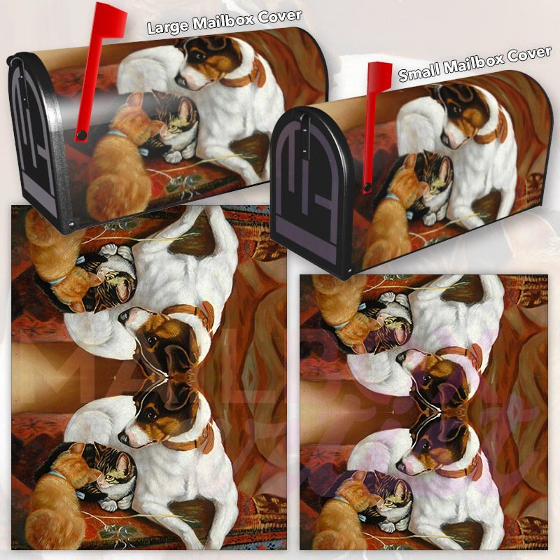 The Foster Mother by J. S. Dyson Decorative Rural Farm Mailbox Cover - Image 3