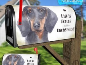 Life is Better with a Dachshund Decorative Rural Farm Mailbox Cover
