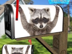 The Cutest Raccoon Decorative Rural Farm Mailbox Cover
