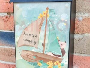 Cute Hedgehog Sailor Colonial Mailbox Cover