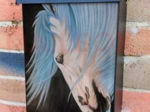 Beautiful Horse Head Colonial Mailbox Cover