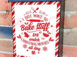 Cute Christmas Kitchen Saying Colonial Mailbox Cover