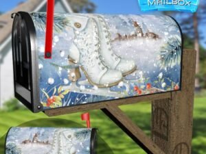 Antique Ice Skate #2 Decorative Rural Farm Mailbox Cover