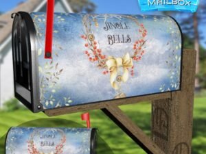 Pretty Jingle Bells Decorative Rural Farm Mailbox Cover