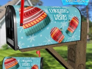 Warm Winter Wishes Decorative Rural Farm Mailbox Cover
