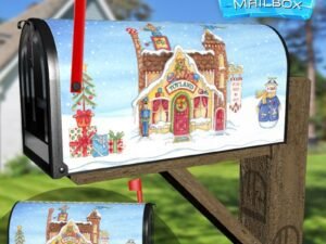 Santa's Toy Factory Decorative Rural Farm Mailbox Cover