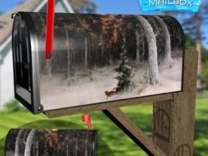Beautiful Winter Painting #2 Decorative Rural Farm Mailbox Cover