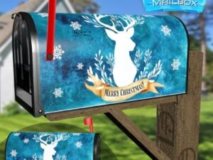 Pretty Reindeer Silhouette Decorative Rural Farm Mailbox Cover