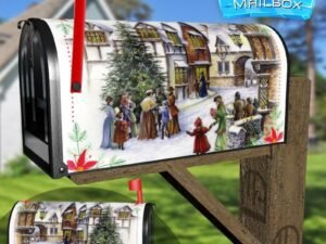 Little Victorian Town Decorative Rural Farm Mailbox Cover