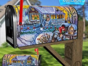 Christmas Morning Surprises Decorative Rural Farm Mailbox Cover