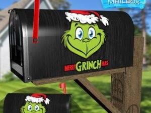 Happy Grinch-mas! Decorative Rural Farm Mailbox Cover