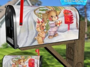 Little Bears' Letters to Santa Decorative Rural Farm Mailbox Cover