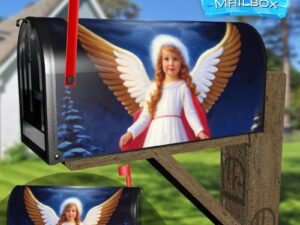 Beautiful Christmas Angel #1 Decorative Rural Farm Mailbox Cover