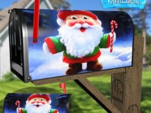 Cute Christmas Gnome #3 Decorative Rural Farm Mailbox Cover