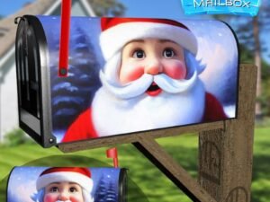 Cute Christmas Gnome #7 Decorative Rural Farm Mailbox Cover