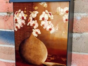 Flowers in a Brown Vase #2 Colonial Mailbox Cover