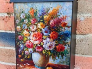 Victorian Flowers in a Vase Colonial Mailbox Cover