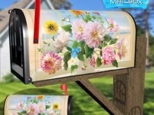 Bouquet on the Table #5 Decorative Rural Farm Mailbox Cover