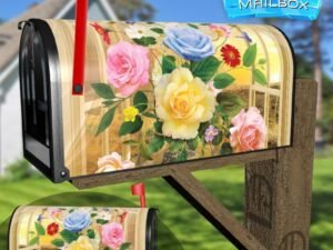 Bouquet on the Table #3 Decorative Rural Farm Mailbox Cover