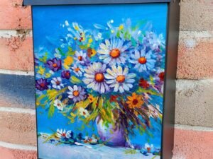 Beautiful Daisies in a Vase Colonial Mailbox Cover